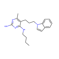 CCCCNc1nc(N)nc(C)c1CCCn1ccc2ccccc21 ZINC001772610056