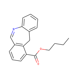 CCCCOC(=O)c1cccc2c1Cc1ccccc1N=C2 ZINC000043205504