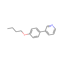 CCCCOc1ccc(-c2cccnc2)cc1 ZINC000013530170
