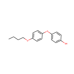 CCCCOc1ccc(Oc2ccc(O)cc2)cc1 ZINC000040913779