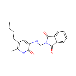 CCCCc1cc(NCN2C(=O)c3ccccc3C2=O)c(=O)[nH]c1C ZINC000005883222