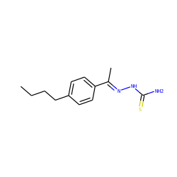 CCCCc1ccc(/C(C)=N/NC(N)=S)cc1 ZINC000019800154