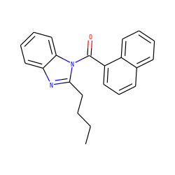 CCCCc1nc2ccccc2n1C(=O)c1cccc2ccccc12 ZINC001772622862