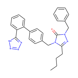 CCCCc1nn(Cc2ccccc2)c(=O)n1Cc1ccc(-c2ccccc2-c2nnn[nH]2)cc1 ZINC000001552277