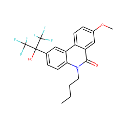 CCCCn1c(=O)c2cc(OC)ccc2c2cc(C(O)(C(F)(F)F)C(F)(F)F)ccc21 ZINC000071329073