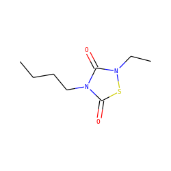 CCCCn1c(=O)sn(CC)c1=O ZINC000013472763