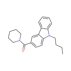 CCCCn1c2ccccc2c2cc(C(=O)N3CCCCC3)ccc21 ZINC000096938367