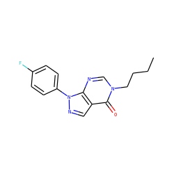 CCCCn1cnc2c(cnn2-c2ccc(F)cc2)c1=O ZINC000004101816