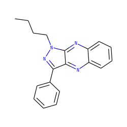 CCCCn1nc(-c2ccccc2)c2nc3ccccc3nc21 ZINC000002439929