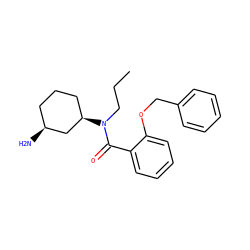 CCCN(C(=O)c1ccccc1OCc1ccccc1)[C@@H]1CCC[C@H](N)C1 ZINC000096286349