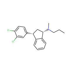 CCCN(C)[C@H]1C[C@@H](c2ccc(Cl)c(Cl)c2)c2ccccc21 ZINC000013835797