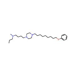 CCCN(C)CCCCN1CCN(CCCCCCCCCOc2ccccc2)CC1 ZINC000103184501