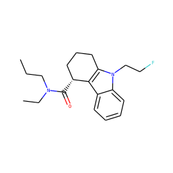 CCCN(CC)C(=O)[C@@H]1CCCc2c1c1ccccc1n2CCF ZINC000073197503
