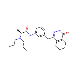 CCCN(CCC)[C@@H](C)C(=O)Nc1cccc(Cc2n[nH]c(=O)c3c2CCCC3)c1 ZINC000143764043