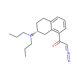 CCCN(CCC)[C@@H]1CCc2cccc(C(=O)C=[N+]=[N-])c2C1 ZINC000028016973