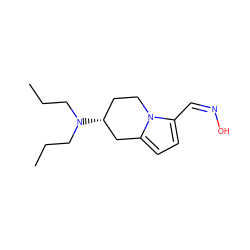 CCCN(CCC)[C@@H]1CCn2c(/C=N\O)ccc2C1 ZINC000101373776