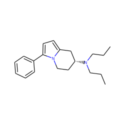 CCCN(CCC)[C@@H]1CCn2c(ccc2-c2ccccc2)C1 ZINC000013642175