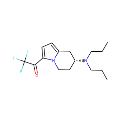 CCCN(CCC)[C@@H]1CCn2c(ccc2C(=O)C(F)(F)F)C1 ZINC000013642145