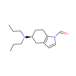 CCCN(CCC)[C@H]1CCc2c(ccn2C=O)C1 ZINC000013642194