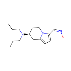 CCCN(CCC)[C@H]1CCn2c(/C=N\O)ccc2C1 ZINC000013642172