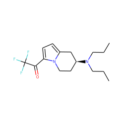CCCN(CCC)[C@H]1CCn2c(ccc2C(=O)C(F)(F)F)C1 ZINC000013642148
