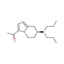 CCCN(CCC)[C@H]1CCn2c(ccc2C(C)=O)C1 ZINC000013642136