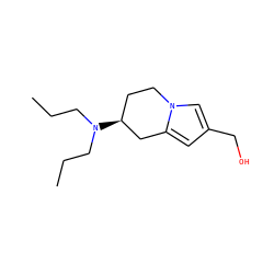 CCCN(CCC)[C@H]1CCn2cc(CO)cc2C1 ZINC000013642106