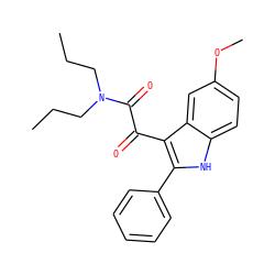 CCCN(CCC)C(=O)C(=O)c1c(-c2ccccc2)[nH]c2ccc(OC)cc12 ZINC000040431232