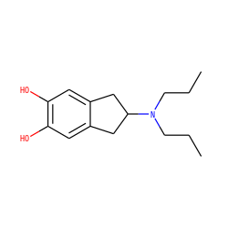 CCCN(CCC)C1Cc2cc(O)c(O)cc2C1 ZINC000029227050