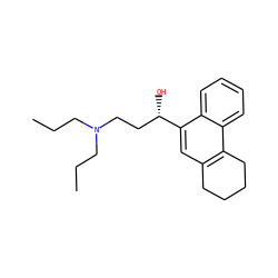 CCCN(CCC)CC[C@H](O)c1cc2c(c3ccccc13)CCCC2 ZINC000001596785
