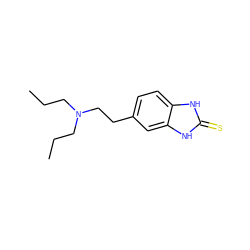 CCCN(CCC)CCc1ccc2[nH]c(=S)[nH]c2c1 ZINC000027325863