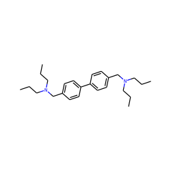 CCCN(CCC)Cc1ccc(-c2ccc(CN(CCC)CCC)cc2)cc1 ZINC000040865821