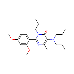 CCCN(CCC)c1c(C)nc(-c2ccc(OC)cc2OC)n(CCC)c1=O ZINC000013536209