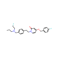CCCN(CCF)Cc1ccc(CCn2ccc(OCc3ccc(F)cc3)cc2=O)cc1 ZINC000045287293
