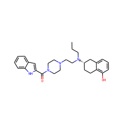 CCCN(CCN1CCN(C(=O)c2cc3ccccc3[nH]2)CC1)[C@H]1CCc2c(O)cccc2C1 ZINC000043123396