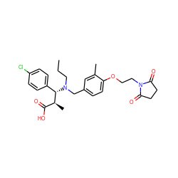 CCCN(Cc1ccc(OCCN2C(=O)CCC2=O)c(C)c1)[C@@H](c1ccc(Cl)cc1)[C@@H](C)C(=O)O ZINC000207241270