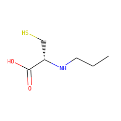 CCCN[C@@H](CS)C(=O)O ZINC000013472437