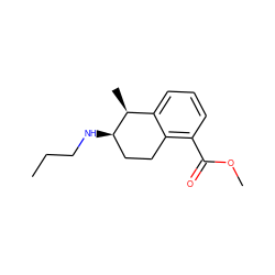 CCCN[C@@H]1CCc2c(C(=O)OC)cccc2[C@@H]1C ZINC000027744326
