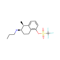 CCCN[C@@H]1CCc2c(OS(=O)(=O)C(F)(F)F)cccc2[C@@H]1C ZINC000036216563