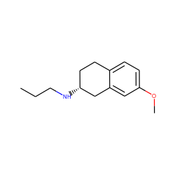 CCCN[C@@H]1CCc2ccc(OC)cc2C1 ZINC000013759800