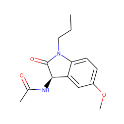 CCCN1C(=O)[C@H](NC(C)=O)c2cc(OC)ccc21 ZINC000004295842