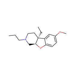 CCCN1CC[C@@]2(CC)c3cc(OC)ccc3O[C@H]2C1 ZINC000095613096