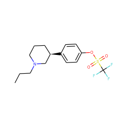 CCCN1CCC[C@@H](c2ccc(OS(=O)(=O)C(F)(F)F)cc2)C1 ZINC000036216526