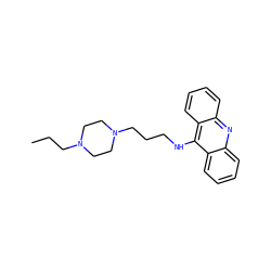 CCCN1CCN(CCCNc2c3ccccc3nc3ccccc23)CC1 ZINC000045302355