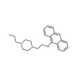 CCCN1CCN(CCNc2c3ccccc3nc3ccccc23)CC1 ZINC000045229820