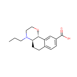 CCCN1CCO[C@@H]2c3cc(C(=O)O)ccc3CC[C@H]21 ZINC000040937965