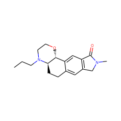CCCN1CCO[C@@H]2c3cc4c(cc3CC[C@H]21)CN(C)C4=O ZINC000040937782