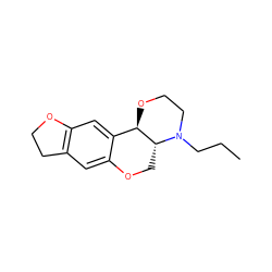 CCCN1CCO[C@@H]2c3cc4c(cc3OC[C@H]21)CCO4 ZINC000027999480