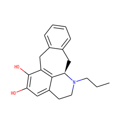 CCCN1CCc2cc(O)c(O)c3c2[C@H]1Cc1ccccc1C3 ZINC000029041747