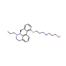 CCCN1CCc2cccc3c2[C@@H]1Cc1cccc(OCCCNCCCO)c1-3 ZINC000066098902